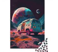 Aventura Espacial de autobús VW 1000 Piezas Cartón Resistente Rompecabezas Premium Fans De Adolescentes 12-18 Años Entrenamiento De Concentración Presente Divertido 70x50cm/1000pcs
