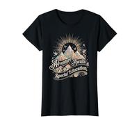 Aventura Espera Educación Especial Enseñar SPED Profesor Naturaleza Camiseta gráfica económica, Mujer, Negro, S