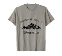 Aventura Espera Viajes de Vacaciones Washington State Camiseta