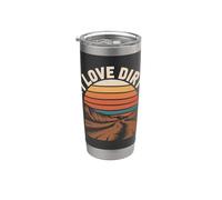 Aventura I Love Dirt Sunset Vaso térmico de acero inoxidable de doble pared