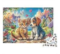 Aventura Mascotas 1000 Pieces Premium Cardstock Arte Escénico Floral Jigsaw Puzzle Adults Decompression Wall Decoration Best Gift for Men Women Couple Friends 70x50cm/1000pcs