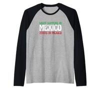 Aventura Mexicana Lo Que Pasa en México se Queda en México Camiseta Manga Raglan