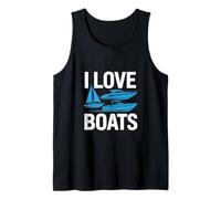 Aventura náutica en Barco I Love Boats Camiseta sin Mangas