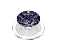 Aventura Nocturna con el Murciélago Cósmico Místico PopSockets PopGrip para MagSafe