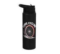 Aventura Pasión I Love Cycling Wheel Stainless Steel Insulated Water Bottle