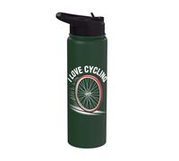 Aventura Pasión I Love Cycling Wheel Stainless Steel Insulated Water Bottle