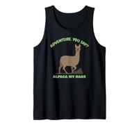 ¿Aventura Que Dices? Alpaca My Bags! Llama Amantes de la Alpaca Camiseta sin Mangas