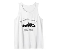 Aventura te Espera Vacaciones Viajes Big Sur Camiseta sin Mangas