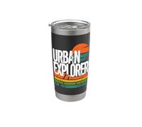 Aventura vintage de Urban Explorer Vaso térmico de acero inoxidable de doble pared