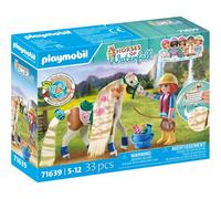 PLAYMOBIL Horses of Waterfall 71639 Ellie con Caballo, Incluyendo Accesorios para Crear Peinados para Caballos y Dos Pulseras de Silicona, Juguetes sostenibles para niños y niñas a Partir de 5 años