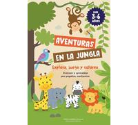 AVENTURAS EN LA JUNGLA: Explora, juega y colorea