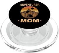 Aventurero Mamá Retro Camping Montaña Senderismo Naturaleza PopSockets PopGrip para MagSafe
