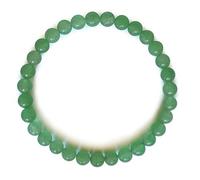 Aventurina verde pulsera, natural, verde, esférico, 6mm