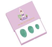 Aventurina Verde Yoni Egg Kege Ball 100% Natural Jade Eggs Mujeres Kegel Ejercitador Perforado Y Sin Perforar Femenino,Huevo Sin Perforar Con Caja