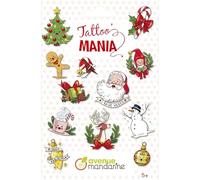 Avenue Mandarine CC071C - TATOO'MANIA - 1 feuille de 12 TATOOS - À partir de 5 ans - NOËL