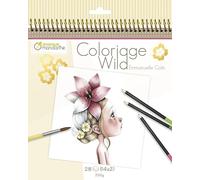Avenue Mandarine Cuaderno de Colorear Wild by Emmanuelle Colin (Edición colector), Papel, No aplicable, 20x1x25,5cm
