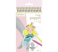 Clairefontaine ES Avenue Mandarine graffy de "diseño de princesas de Príncipes y color su propio Marionetas De Dedo (Negro/Blanco)