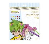 Clairefontaine ES Avenue Mandarine - Graffy Pop Number, Manga, GY108C, multicolor