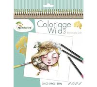 Avenue Mandarine Cuaderno en espiral Wild GY077C 28 páginas para colorear 20x20 cm 250 g Wild 3