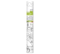 Avenue Mandarine gy083 C graffy Roll 90 g, rollos de papel para colorear, Póster 5 m x 0,35 m, para de fieltro y schreibstifte Adecuado, 1 pieza, Ciudad de diseño ecológico