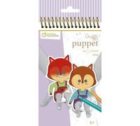 Clairefontaine ES Avenue Mandarine GY137C - Cuaderno espiral Graffy Puppet, Emotions - 24 Marionetas con dedos precortados para colorear - a partir de 5 años - Papel Clairefontaine certificado PEFC