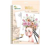 Avenue Mandarine GY163C - Un carnet à spirale Wild 36 pages imprimées A4 250g, Wild 8