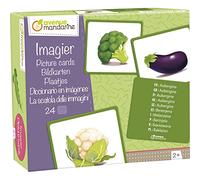 Avenue Mandarine JE510C - Caja imagiers 24 cartas multilingües (traducción a 10 idiomas), 11,5 x 12,7 cm, verduras