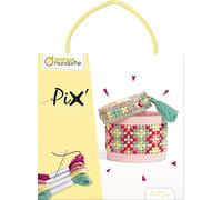 Avenue Mandarine KC130C - Caja de regalo Pix'tesor con pulsera de gemelos y pulsera con purpurina para coser, color amarillo