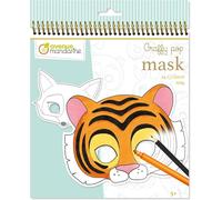 Clairefontaine ES Avenue Mandarine "Máscara de diseños de animales" graffy Pop para colorear Pack (Black/White)