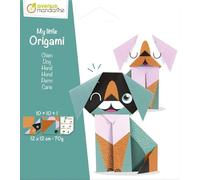 Avenue mandarine OR509C - Une pochette My little Origami 20 feuilles 12x12 cm 70 (avec modèle de pliage inclus), Chien