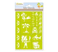 Avenue Mandarine "piratas" Mini plantillas, plástico