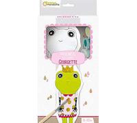 Avenue Mandarine PP034C - Un kit Friends to Paint comprenant un animal en coton imprimé à peindre, Georgette la grenouille