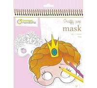 Clairefontaine ES Avenue Mandarine - Ref GY021O - Máscaras para colorear Graffy Pop - Niñas - 24 Máscaras a color, precortadas para facilitar la extracción, 12 diseños de máscara, apto para mayores de 5 años