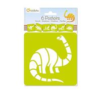 Avenue Mandarine - Set de 6 plantillas con formas y diseños diferentes (Animales, objetos, letras, etc.)