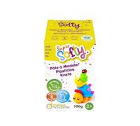 AVENUE MANDARINE SO0880100700C - Une Boite de 100 g de PATE A MODELER - SuperSofty - À partir de 2 ans - JAUNE