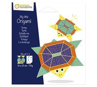 AVENUE MANDARINE - Una bolsa My little Origami - Kit de iniciación en Origami - 20 hojas de 12 x 12 cm 70 g con modelo de plegado incluido - OR515C, tortuga