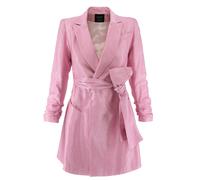 AVENUE N°29 Blazer 'Metallized Linen Blazer Dress With Bow - Pink & Purple' rosa 32 rosa