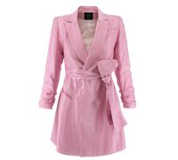 AVENUE N°29 Blazer 'Metallized Linen Blazer Dress With Bow - Pink & Purple' rosa 34 rosa