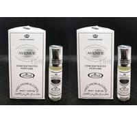 AvenueConcentrated Perfume Oil - 6ml Roll-On, Pack of 2 | Long-Lasting Alcohol-Free Attar for Men & Women | Elegant Woody & Musk Fragrance