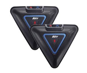Aver Par de Micrófonos adicionales para Aver VC520 Pro Expanda su sistema de videoconferencia con estos micrófonos - ideal para grandes mesas o salas
