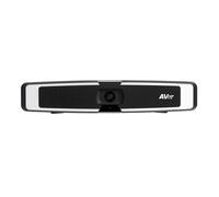 AVer VB130 Video Soundbar USB 4K con Luz de Relleno, FOV 120°, Micrófonos Beamforming, Seguimiento de Audio y Auto-Encuadre, Incluye Tapa de Lente y Soporte de Pared