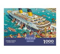 Avería de un Crucero Puzzle De Madera Impermeable DIY Puzzles De 1000 Piezas Regalos para Adultos Divertido Rompecabezas Juegos Educativos
