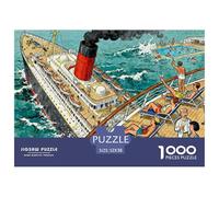 Avería de un Crucero Puzzle De Madera Impermeable DIY Puzzles De 1000 Piezas Regalos para Adultos Divertido Rompecabezas Juegos Educativos