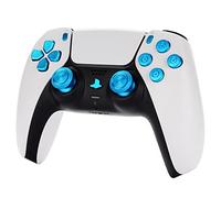 Avericht Metal ABXY Botones Dpad Thumbsticks para controlador PS5, Metal Aluminio Bullet Buttons & Dpad & Analog Stick Kit de reemplazo para controlador PS5 (azul)