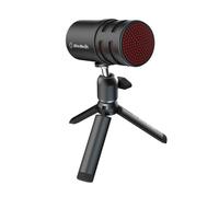 AVerMedia Micrófono USB para streaming, podcasting, micrófono de juegos con patrón polar cardioide, soporte de trípode, salida de auriculares, botón de silencio, micrófono para PC, portátil, iPhone y