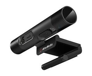 AVerMedia PW313D, cámara Web con Enfoque automático con 2K30fps y cámaras integradas Full HD de 1080p para videoconferencia de PC,Funciona con Zoom, Teams, Skype
