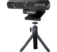 AVerMedia PW313D DualCam, dos cámaras de enfoque automático en 2K30fps y 1080p30fps, rotación flexible de 270°, para aula virtual, conferencias web, demostración en vivo. Funciona con Zoom, equipos,