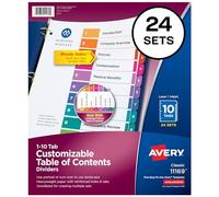 Avery 11169 Multicolor - Divisor (Multicolor, Letter, 215,9 mm, 279,4 mm)