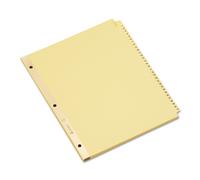 Avery 11308 Divisores de pesta as laminados preimpresos con borde de encuadernaci n reforzado en oro, tama o carta de 31 pesta as