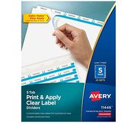 Avery 11446 blanco divisor - Separadores (color blanco, 215,9 mm, 279,4 mm)